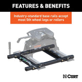 CURT Truck Freight - Not Qualified for Free Shipping CURT Puck System 5th Wheel Adapter with Rails 25K #16027