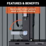CURT Truck Freight - Not Qualified for Free Shipping CURT Puck System 5th Wheel Adapter with Rails 25K #16027