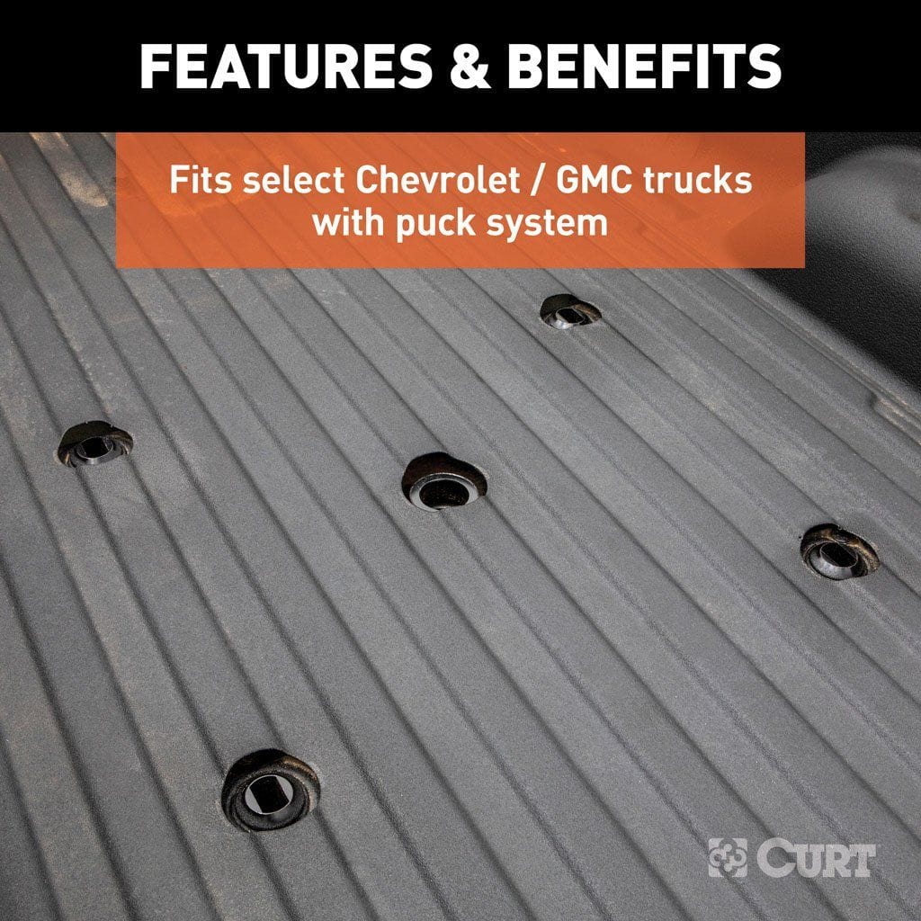 CURT Truck Freight - Not Qualified for Free Shipping CURT Puck System 5th Wheel Adapter with Rails 25K #16027