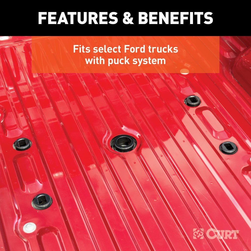 CURT Truck Freight - Not Qualified for Free Shipping CURT Puck System 5th Wheel Adapter with Rails 25K #16027