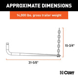 CURT Qualifies for Free Shipping CURT Repl Round Weight Distribution Hitch Spring Bar 31-5/8" Long 14K #17117