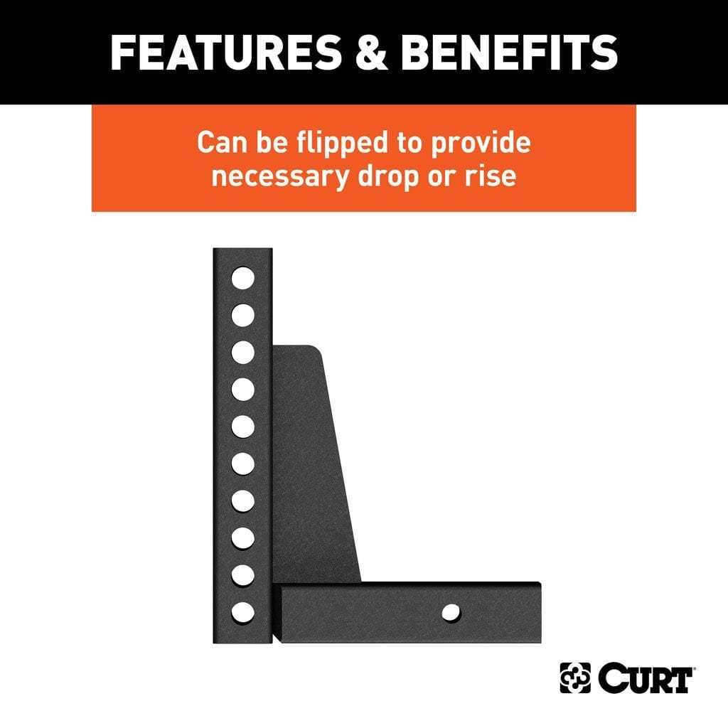 CURT Qualifies for Free Shipping CURT Repl Weight Dist Hitch Shank 2" Receiver 7" Drop 10.5" Rise #17123