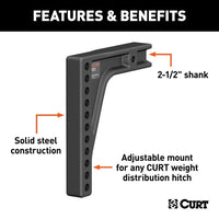 CURT Not Qualified for Free Shipping CURT Repl Weight Distribution Hitch Shank 2-1/2