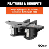 CURT Qualifies for Free Shipping CURT Replacement Round Bar Weight Distribution Hitch Retainers #17109