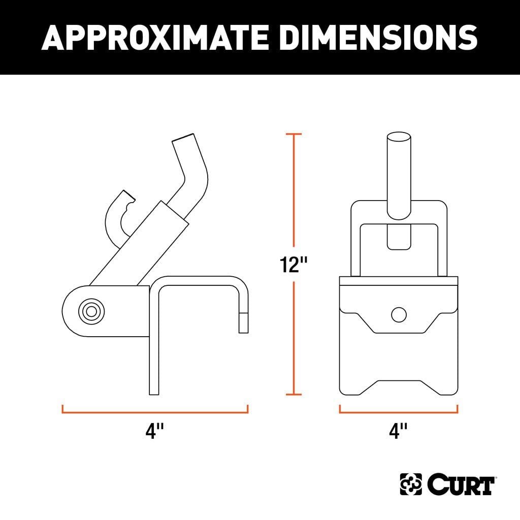 CURT Qualifies for Free Shipping CURT Replacement Weight Distribution Hitch Hookup Bracket #17008