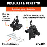 CURT Qualifies for Free Shipping CURT Replacement Weight Distribution Hitch Hookup Brackets #17208