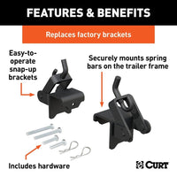 CURT Qualifies for Free Shipping CURT Replacement Weight Distribution Hitch Hookup Brackets #17208