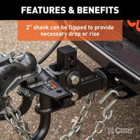 CURT Truck Freight - Not Qualified for Free Shipping CURT Round Bar Weight Distribution Hitch up to 10K 2