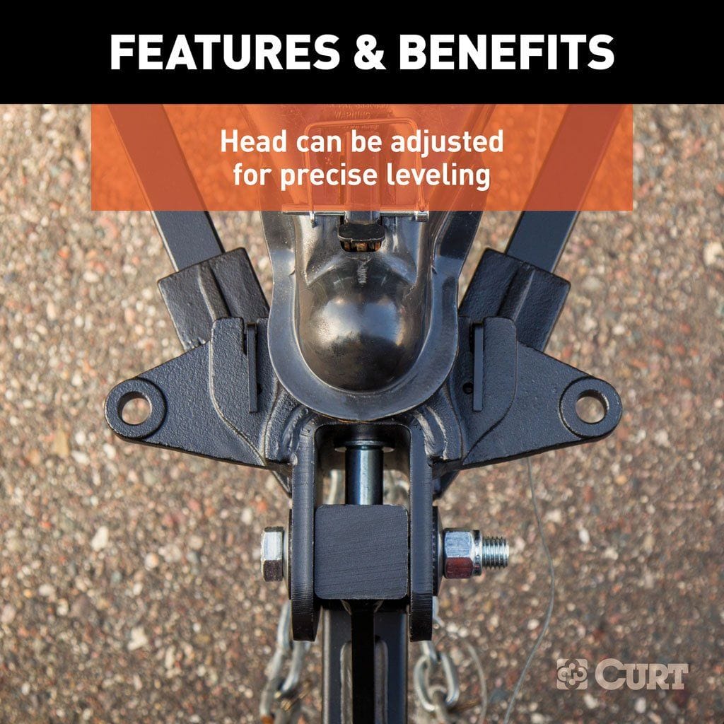 CURT Truck Freight - Not Qualified for Free Shipping CURT Short Trunnion Bar Weight Dist Hitch with Sway Control 10K Ball #17322