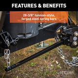 CURT Oversized - Not Qualified for Free Shipping CURT Short Trunnion Bar Weight Distribution Hitch up to 10K 2" Shank #17332