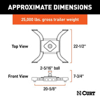 CURT Oversized - Not Qualified for Free Shipping CURT Spyder 5th Wheel to Gooseneck Adapter Hitch #16085