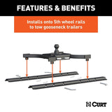 CURT Oversized - Not Qualified for Free Shipping CURT Spyder 5th Wheel to Gooseneck Adapter Hitch #16085