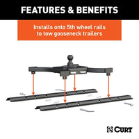 CURT Oversized - Not Qualified for Free Shipping CURT Spyder 5th Wheel to Gooseneck Adapter Hitch #16085