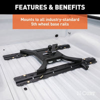 CURT Oversized - Not Qualified for Free Shipping CURT Spyder 5th Wheel to Gooseneck Adapter Hitch #16085