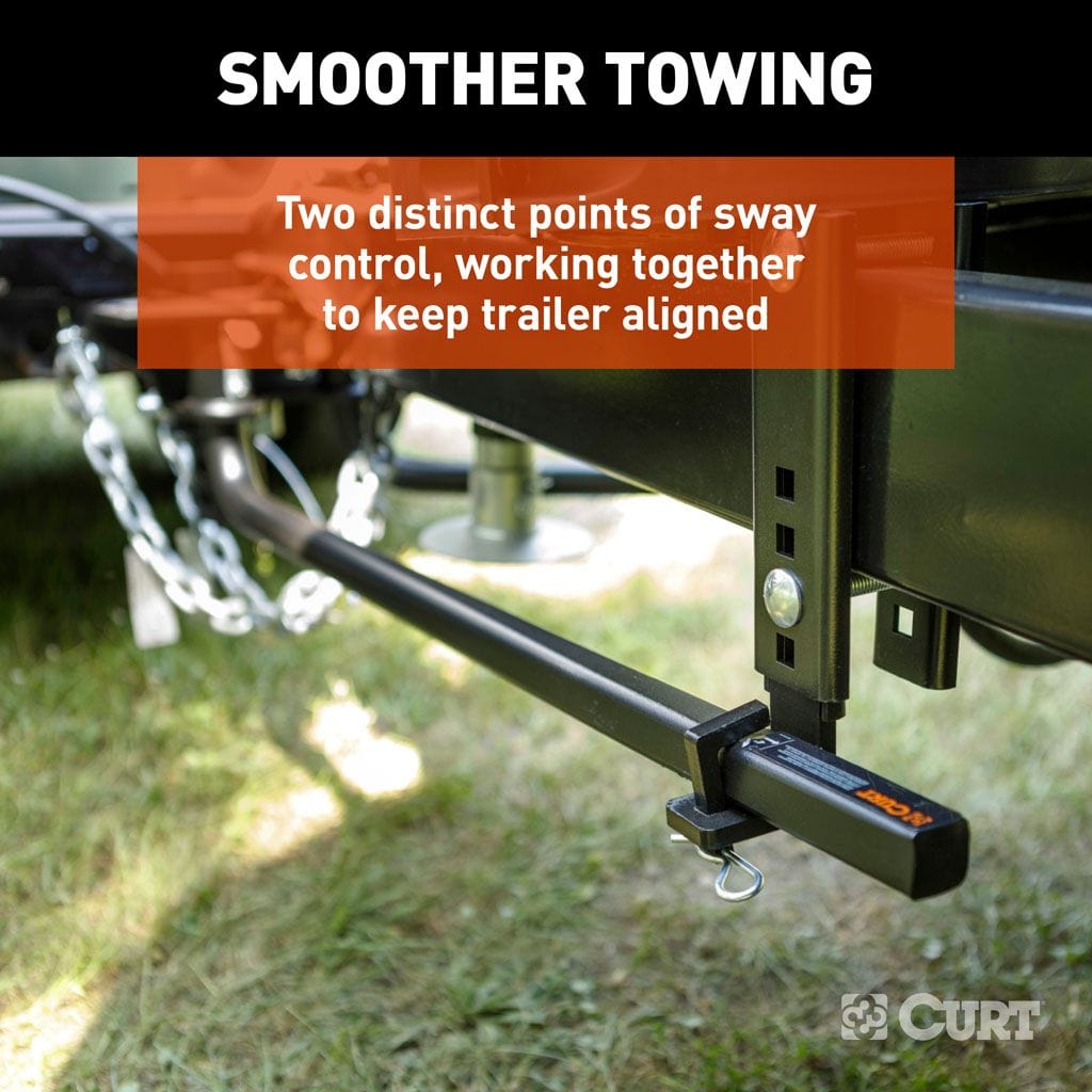 CURT Truck Freight - Not Qualified for Free Shipping CURT TruTrack 2P Weight Distribution Hitch 2X Sway Control 8K-10K #17601