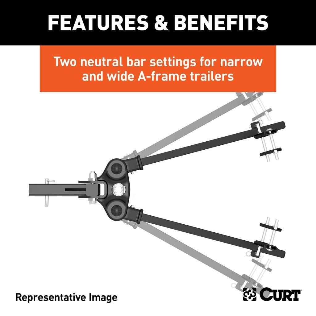 CURT Truck Freight - Not Qualified for Free Shipping CURT TruTrack Light-Duty Weight Dist Hitch with Sway Control 8K #17499