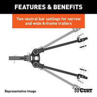 CURT Truck Freight - Not Qualified for Free Shipping CURT TruTrack Light-Duty Weight Dist Hitch with Sway Control 8K #17499