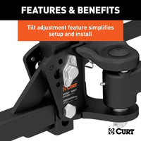 CURT Truck Freight - Not Qualified for Free Shipping CURT TruTrack Weight Distribution Hitch with Sway Control 10K #17500