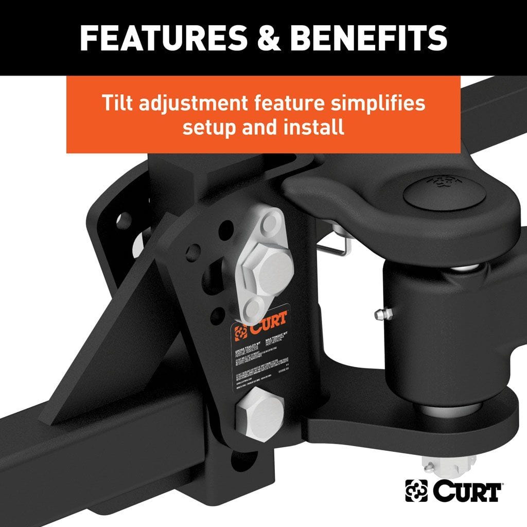 CURT Truck Freight - Not Qualified for Free Shipping CURT TruTrack Weight Distribution Hitch with Sway Control 10K #17500