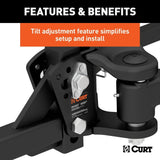 CURT Truck Freight - Not Qualified for Free Shipping CURT TruTrack Weight Distribution Hitch with Sway Control 10K #17500