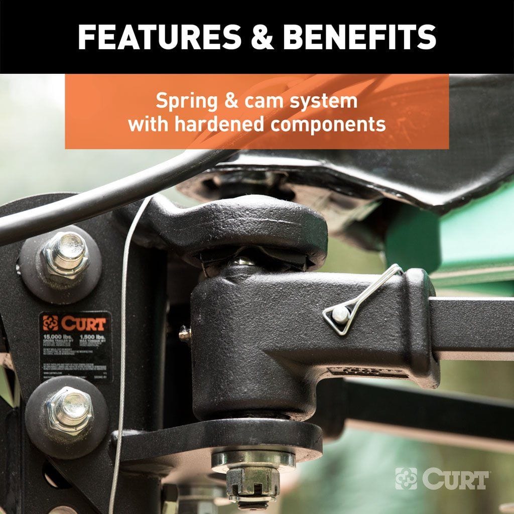 CURT Truck Freight - Not Qualified for Free Shipping CURT TruTrack Weight Distribution Hitch with Sway Control up to 15K #17501