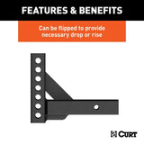 CURT Qualifies for Free Shipping CURT Weight Distribution Hitch Shank 2" Receiver 8" L 2" Drop 6" Rise #17100