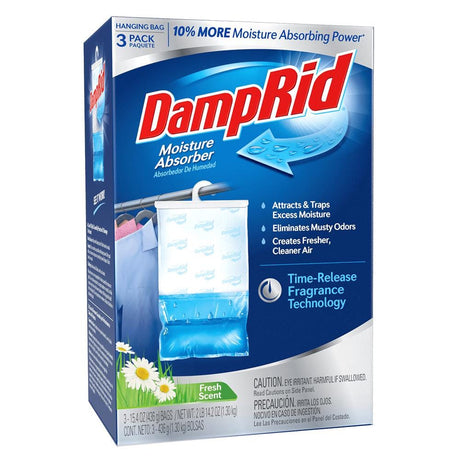 Damp Rid Qualifies for Free Shipping Damp Rid Dr Hanging Bag Fresh 3-pk 15.4 oz #FG83FSSB
