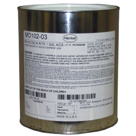 Deck Rite Qualifies for Free Shipping Deck Rite Adhesive 1-Gallon Solvent Based #MD-102LV
