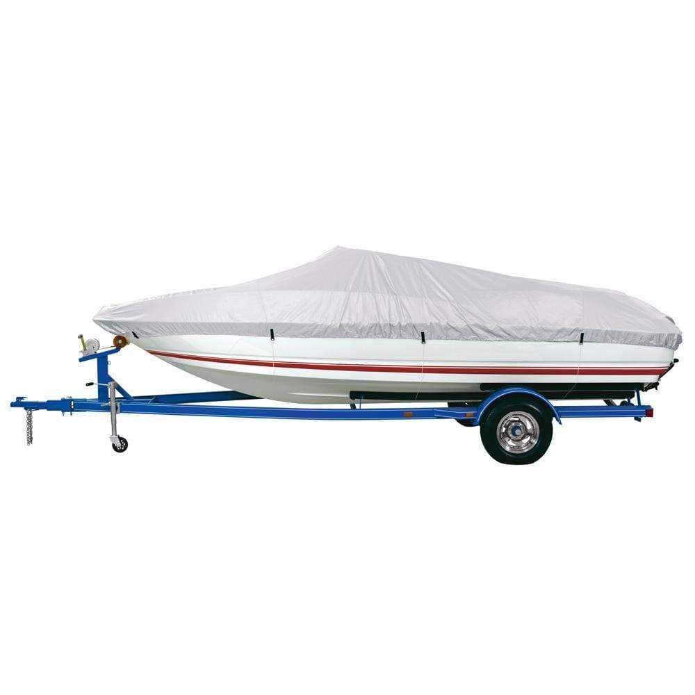 Dallas Manufacturing Qualifies for Free Shipping DMC Reflective Polyester Boat Cover Model A 14-16' V-Hull #BC1301A