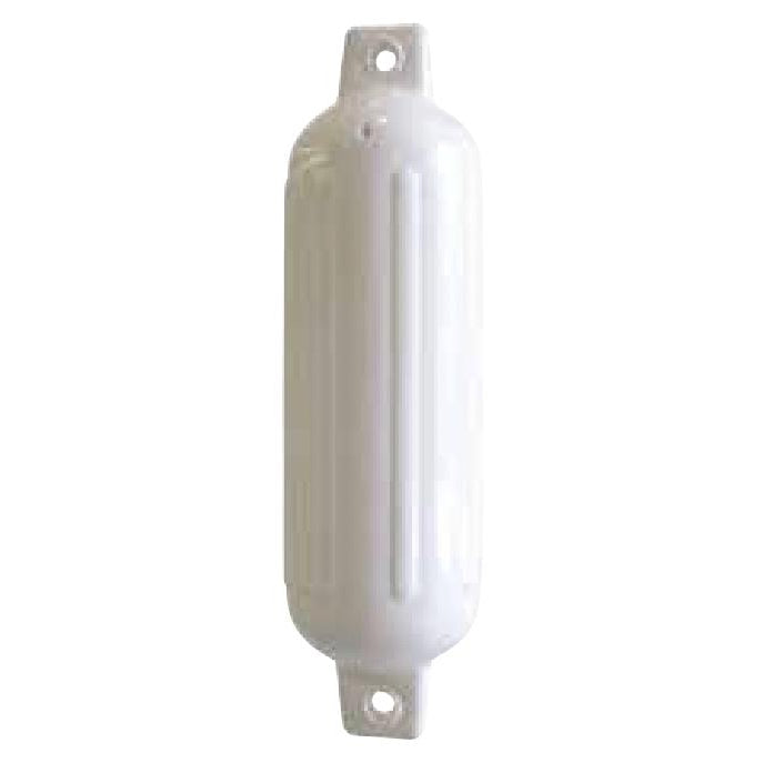 Dock Edge Qualifies for Free Shipping Dock Edge Fender Ribbed Twin Eye 4.5" x 16" White Dockside #DE79161F