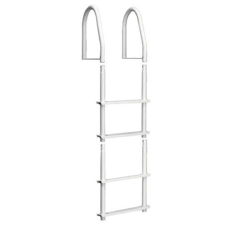 Dock Edge Qualifies for Free Shipping Dock Edge Fixed 4-Step Ladder Bright White Galvalume #2104-F