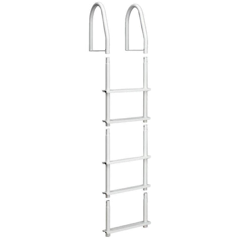 Dock Edge Qualifies for Free Shipping Dock Edge Fixed 5-Step Ladder Bight White Galvalume #2105-F