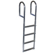 Dock Edge Not Qualified for Free Shipping Dock Edge Ladder 4-Step Fixed Wide Step Welded Aluminum #DE2044F