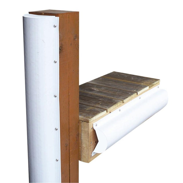 Dock Edge Qualifies for Free Shipping Dock Edge Piling Bumper One End Capped 6' White #1020-F