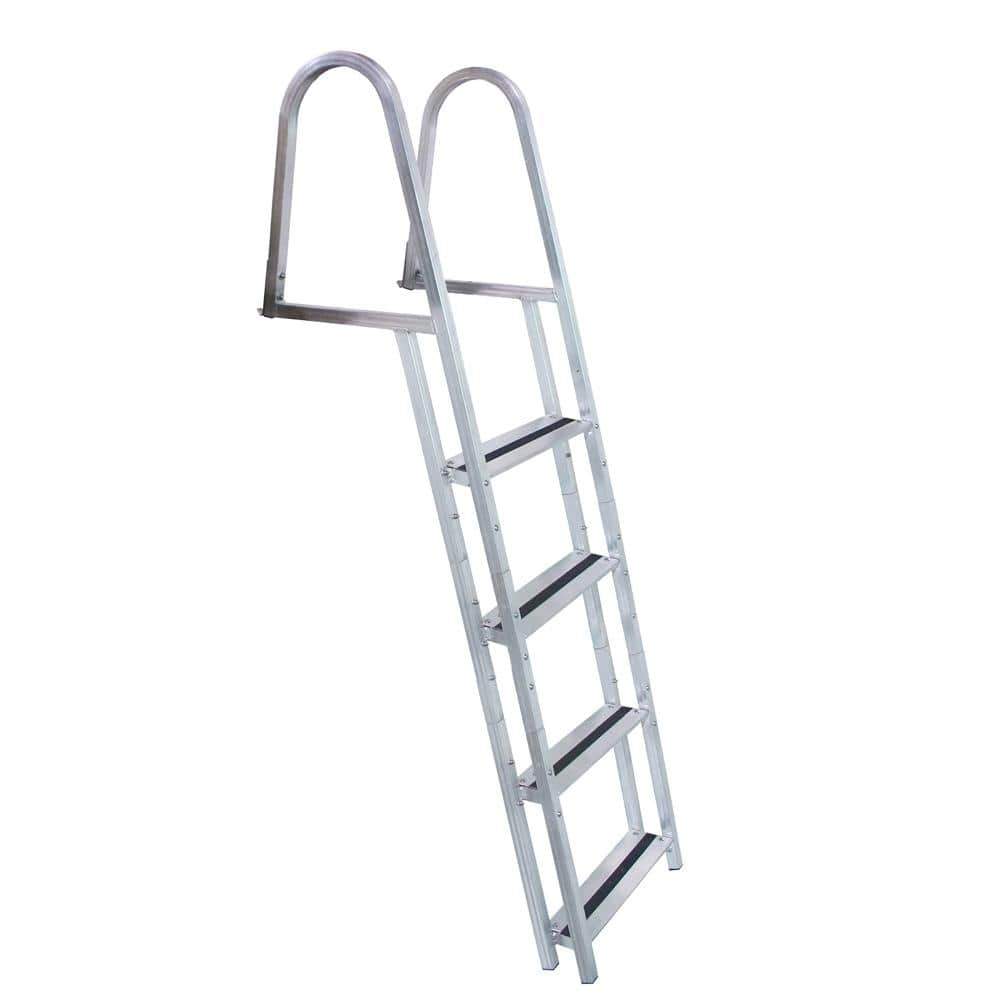 Dock Edge Qualifies for Free Shipping Dock Edge Stand-Off Aluminum 4-Step Ladder with Quick Release #2054-F