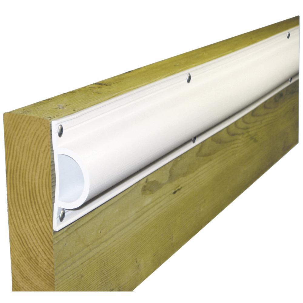 Dock Edge Qualifies for Free Shipping Dock Edge Standard D PVC Profile 16' Roll White #1190-F