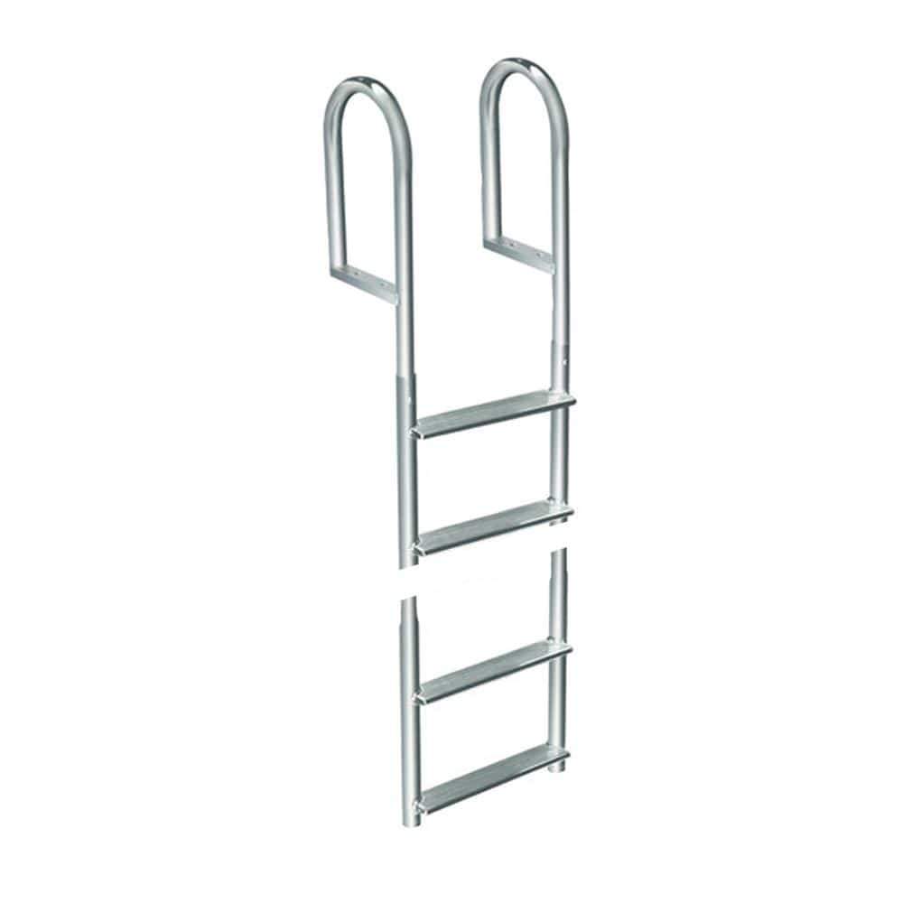Dock Edge Qualifies for Free Shipping Dock Edge Welded Aluminum Fixed 4-Step Ladder #2014-F