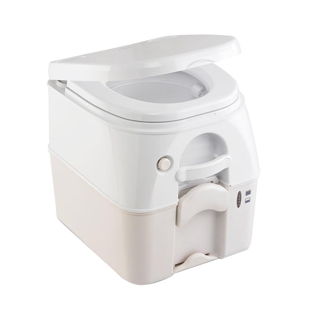 Dometic 975 Portable Toilet 5.0 Gallon Tan w/Brackets #301097502
