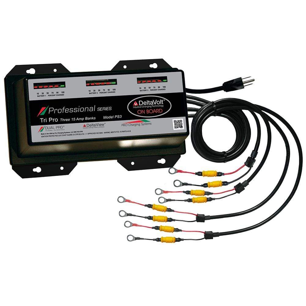 Dual Pro Qualifies for Free Shipping Dual Pro Professional Series 45a 3-Bank Battery Charger #PS3