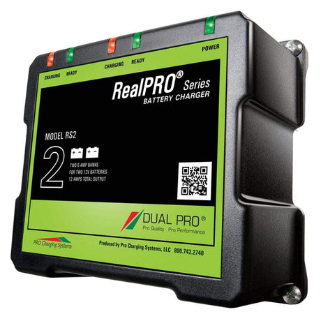 Dual Pro Qualifies for Free Shipping Dual Pro RealPRO Series 12a 2-Bank Battery Charger #RS2