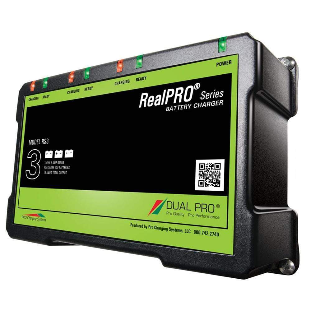 Dual Pro Qualifies for Free Shipping Dual Pro RealPRO Series 18a 3-Bank Battery Charger #RS3