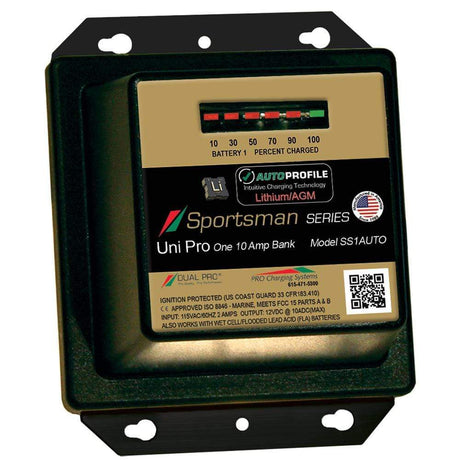 Dual Pro Qualifies for Free Shipping Dual Pro SS1 Auto 10a 1-Bank Lithium/AGM Battery Charger #SS1AUTO