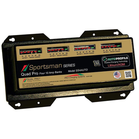 Dual Pro Qualifies for Free Shipping Dual Pro SS4 Auto 10a 4-Bank Lithium/AGM Battery Charger #SS4AUTO