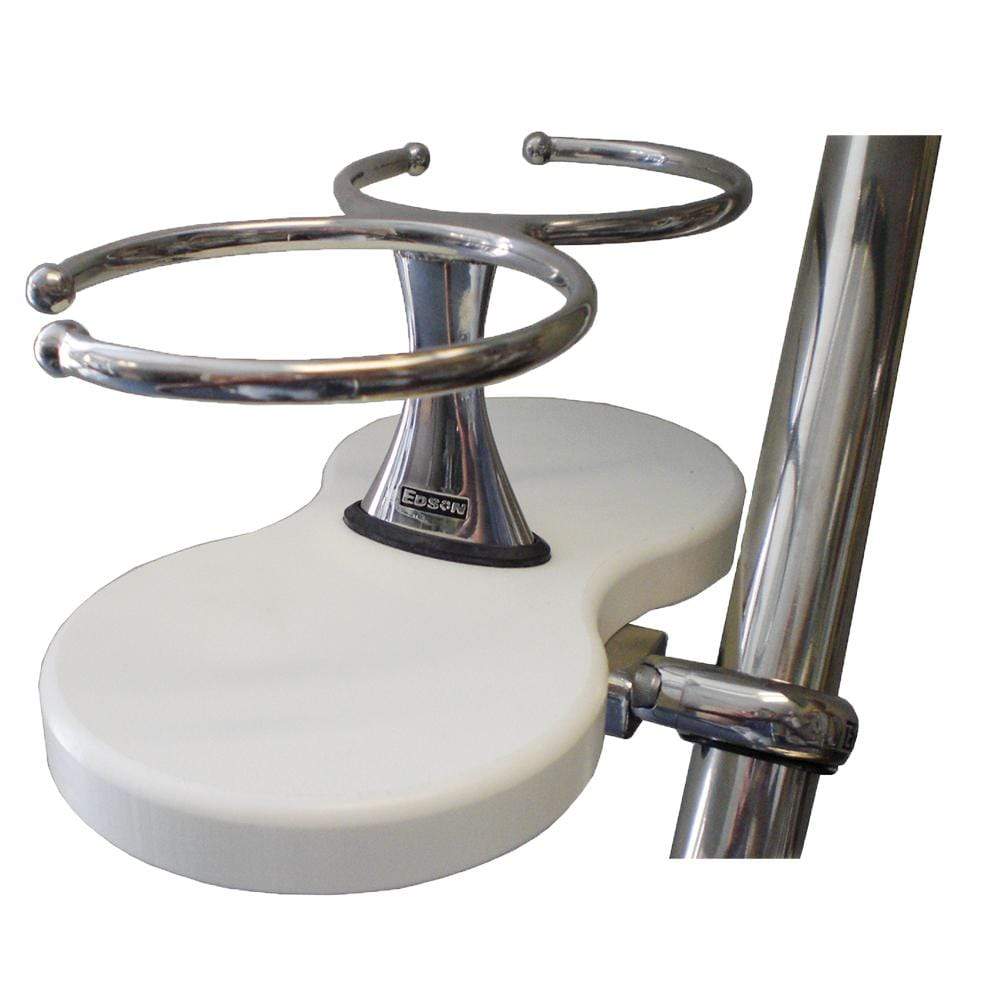 Edson Marine Qualifies for Free Shipping Edson Double Clamp-On Drink Holder White Poly #878WH-2-125