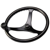 Edson Marine Qualifies for Free Shipping Edson Power Wheel Black with Black Nut & Black Knob #1710BL-13B-KIT