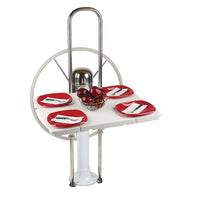 Edson Marine Not Qualified for Free Shipping Edson White Poly Fold Down Drop Leaf Table #737WH-95-28