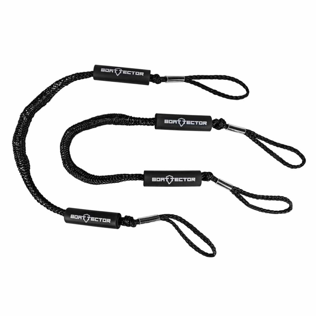 Extreme Max Qualifies for Free Shipping Extreme Max BoatTector Bungee Dock Line 2-pk 4' Black #3006.2352