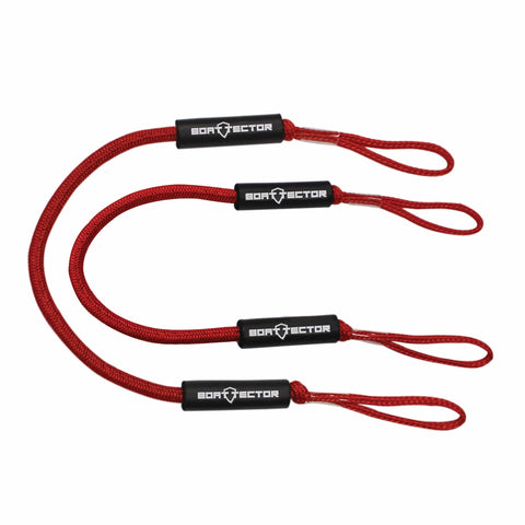 Extreme Max BoatTector Bungee Dock Line 2-pk 4' Red #3006.2571