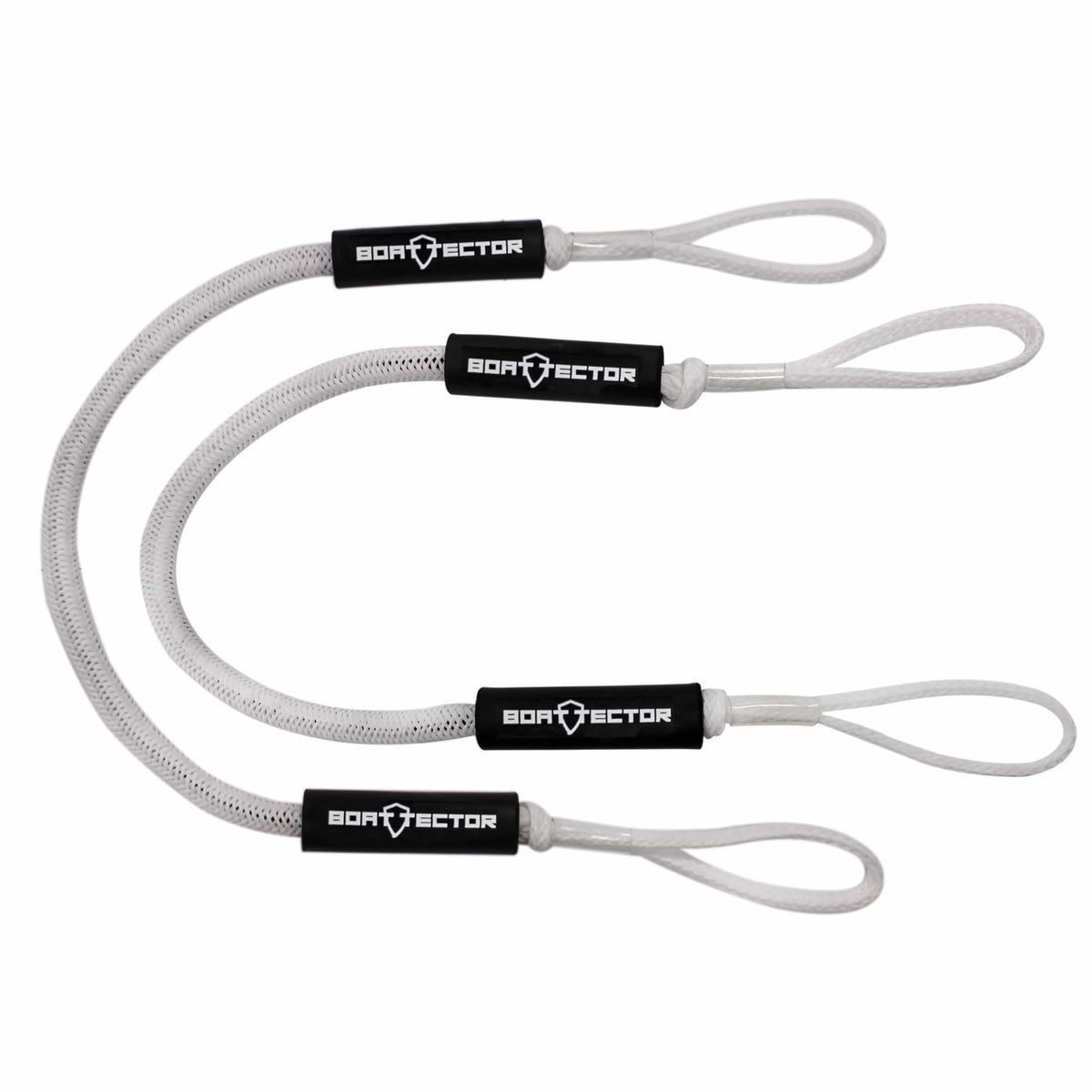 Extreme Max BoatTector Bungee Dock Line 2-pk 4' White #3006.2565