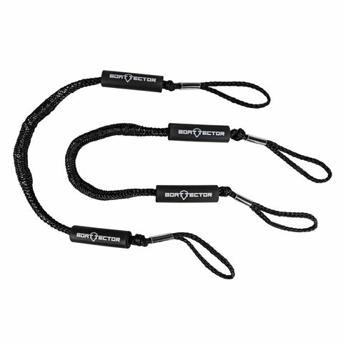 Extreme Max BoatTector Bungee Dock Line 2-pk 5' Black #3006.2355